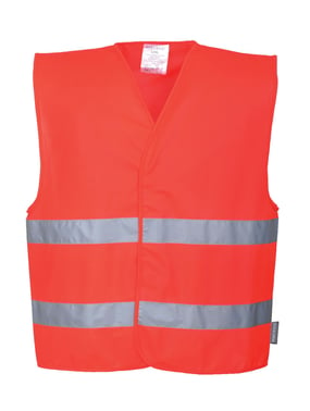 Reflective vest C474 hi-viz red sz. S/M C474RERS/M