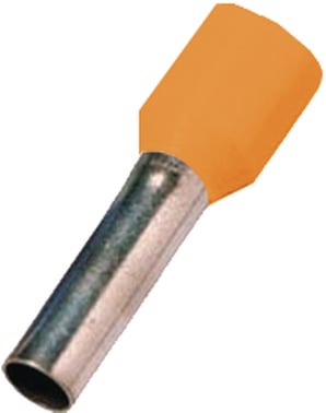Insulated twin end sleeve orange 0,5mm² L=8mm ICIAE058ZOR