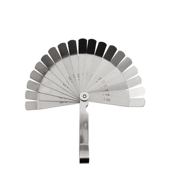 Ventil søgerblad 0,05-1,00 mm (20 blade) 100 mm 45° vinkel 10585950