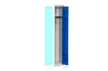 WFI garderobeskab tillægssektion blå 1800x300 mm 4-961-1