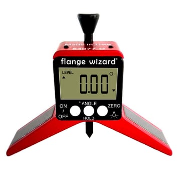 FLANGE WIZARD Digitalt Centerhoved 4x90° for 3"+ rør med magnet 35171030