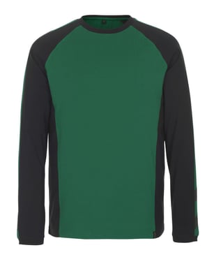 Mascot T-shirt, long-sleeved 50568 green/black L 50568-959-0309-L