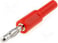 Banana plug adapter - ADA Ø4/4mm, Red, 1057 5706445321278 miniature