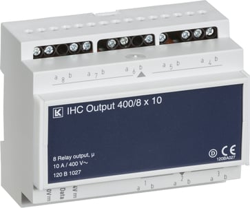 IHC  Output modul 8X10A 400VAC 8 udgange 120B1027