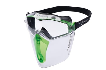 Univet Next Generation Goggle Face Protection 6X3F w. clear lens 6X3F.01.00