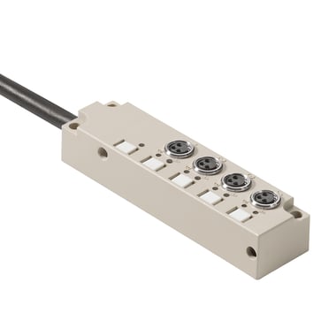 Sensor-actuator passive distributor, M8, Fixed cable version, 10 m - SAI-4-F 4P M8 L 10M 1849690000