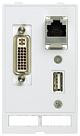 Data insert front modul USB + RJ45 MODLINK MSDD 4000-68000-0820000