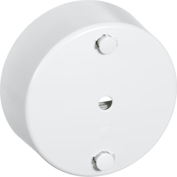 Clip-on rose round Ø 80 mm 3-inputs, white 182A1060