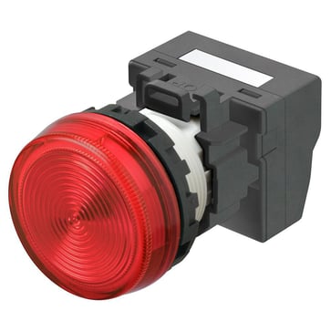 Indikator M22N flad, kasket farve rød, LED rød, LED 24VDC M22N-BN-TRA-RC 661890
