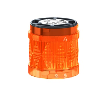 Harmony XVU Ø60 mm lystårn, lysmodul med blinkende LED lys i orange farve  XVUC45