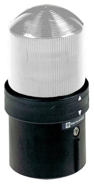 Harmony XVB Ø70 mm komplet lystårn med grundmodul og fast LED lys for 230VAC i klar farve XVBL0M7