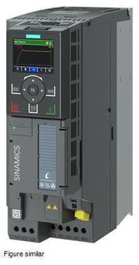 SINAMICS G120X nominel effekt: 4 kW At 110% 60s, 100% 240 s med indbygget klasse C2 filter 380-480 V 3 AC, 6SL3220-2YE20-0AF0 6SL3220-2YE20-0AF0