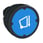 pushbutton head for harsh environment - dark blue - with marking ZB5AC68006 miniature