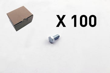 100 Hex cap screw, fully threaded 2009-1220Q1 2009-1220Q1