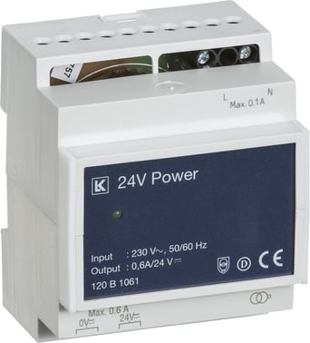 IHC Control Powersupply 15 W for small installations or separate components 120B1061