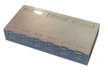 Officebox for 6 x RJ45 Keystone Konnektor, hvid RLP1032SB6-019