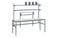 WFI packing table M w/shelfs & paper roller 2000x800 mm 9-734-136 miniature