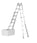 Telescopic multipurpose ladder 4x6 steps 6,40 m 41932 miniature