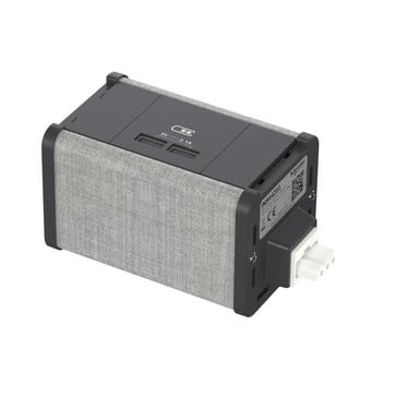Møbelboks USB A/A koksgrå-grå INS44203