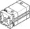 Festo Kompaktcylinder ADNGF-32-15-PPS-A 574023 miniature