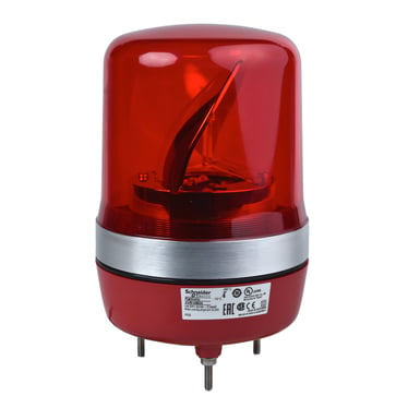 Harmony XVR Ø106 mm roterende signallampe med LED og IP23/IP55(med XVRZ082) i rød farve, 24VAC/DC XVR10B04