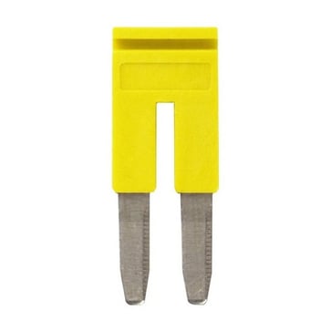 Cross bar for klemrækker 2,5 mm ² push-in plus modeller, 2 poler, gul farve XW5S-P2.5-2YL 669952