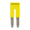 Cross bar for terminal blocks 2.5mm² push-in plusmodels 2 poles yellow color XW5S-P2.5-2YL 669952 miniature