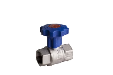 F x F heavyduty fullway ball valve with gear handle  TEA treatment  1 1/4" 53EU-010