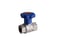 F x F heavyduty fullway ball valve with gear handle  TEA treatment  1/2" 53EU-004 miniature