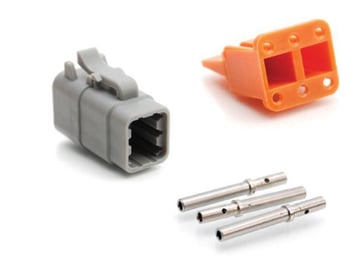 Kit, plug / socket, 6 contacts, Amphenol Industrial 302-20-560